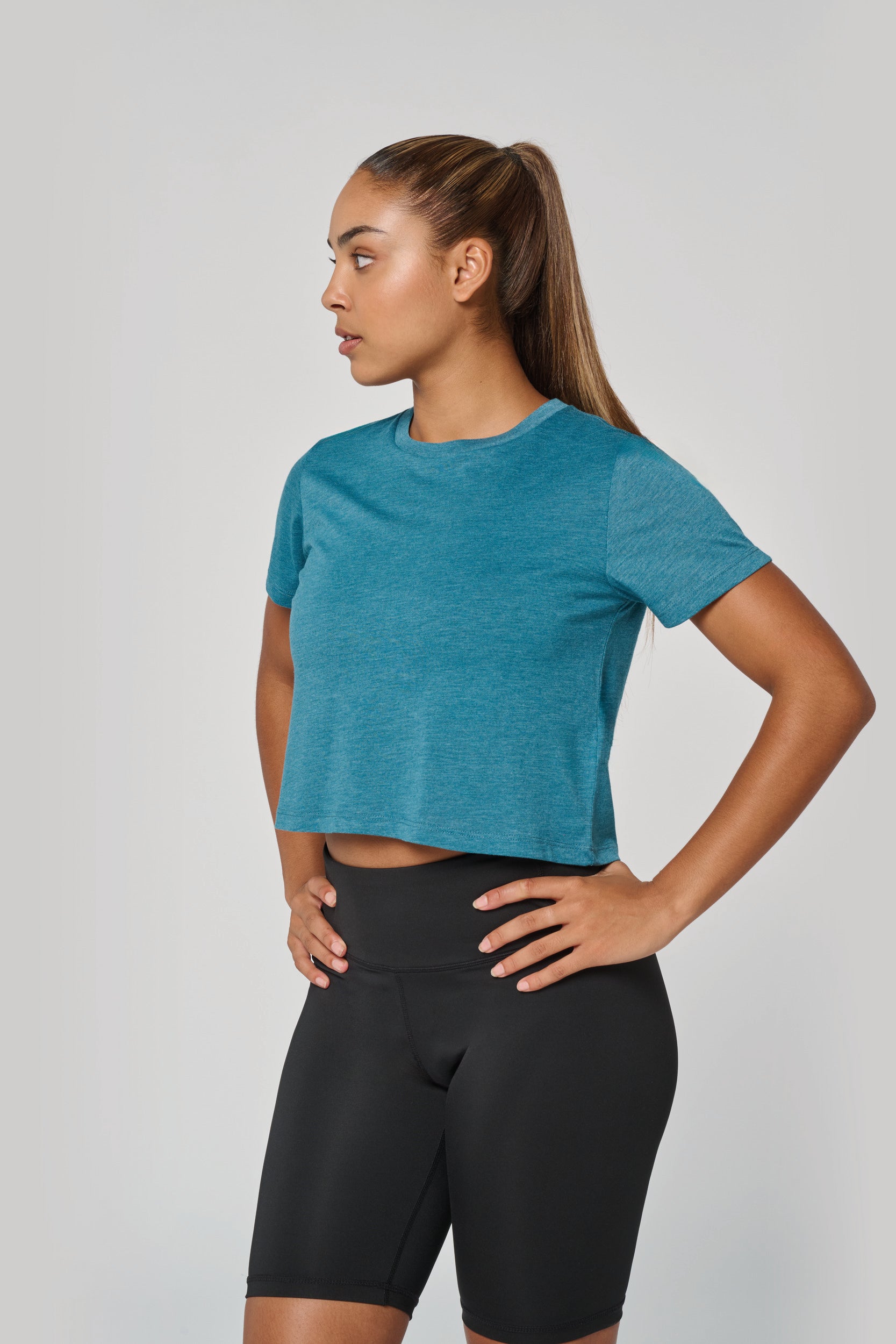 Camiseta crop triblend | PA4022