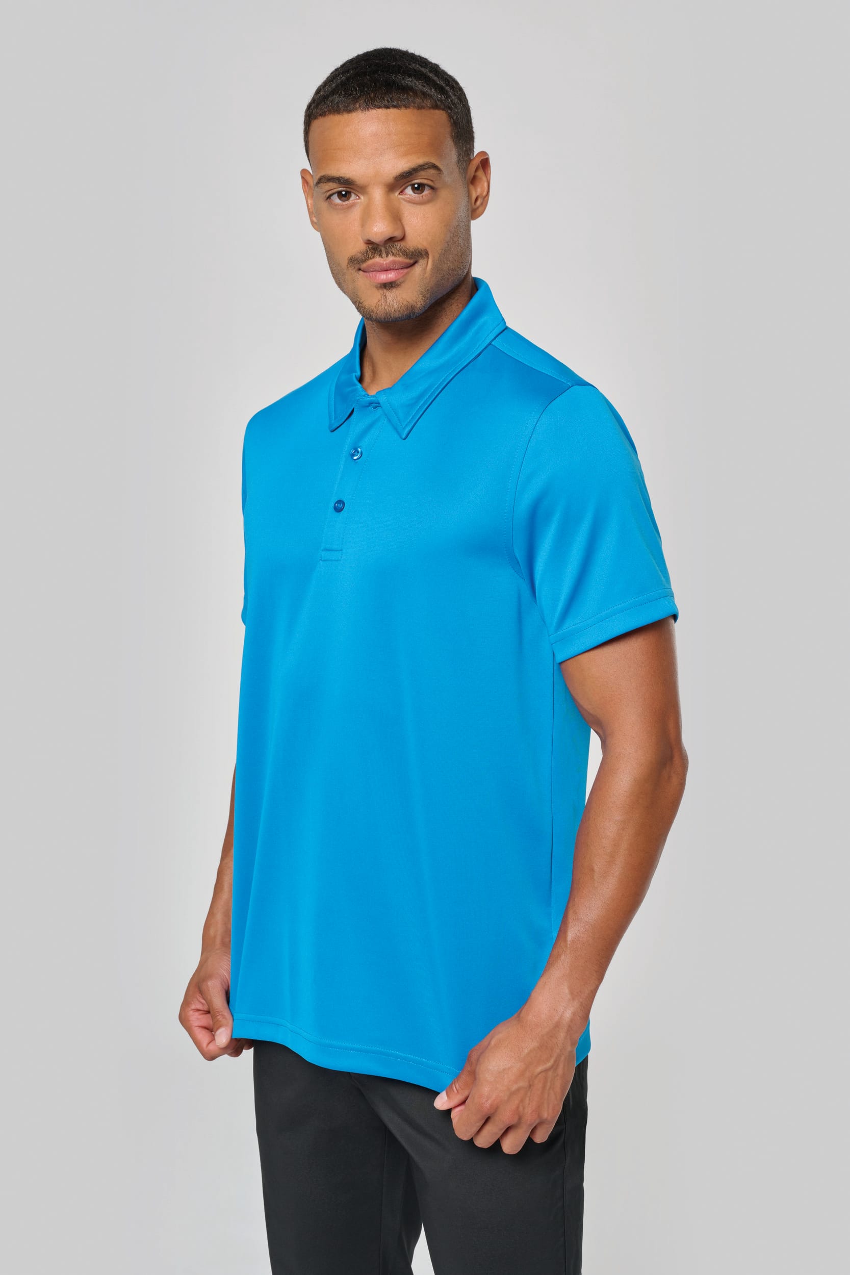 Polo deportivo manga corta hombre
