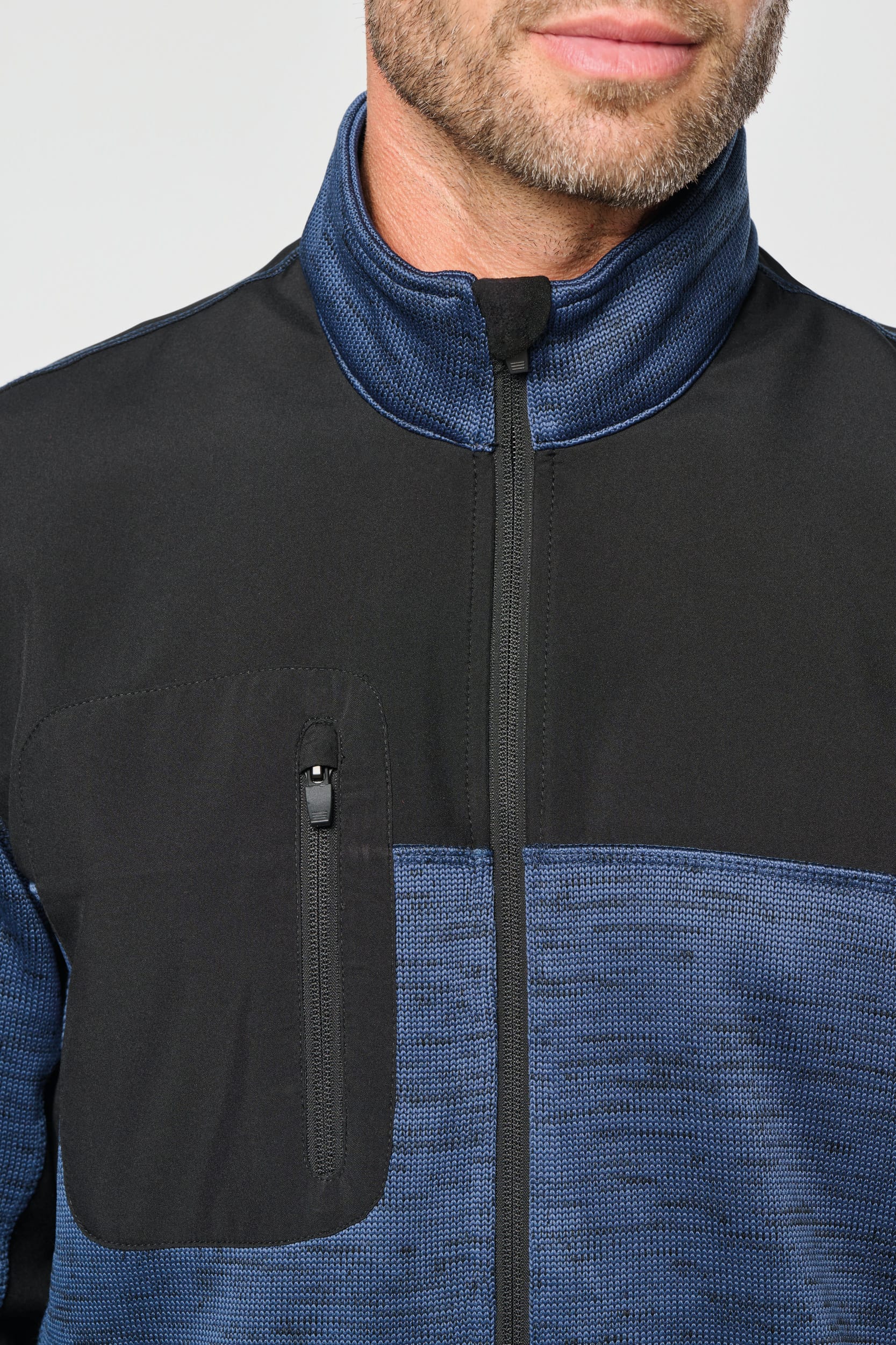 Chaqueta polytricot reciclada hombre