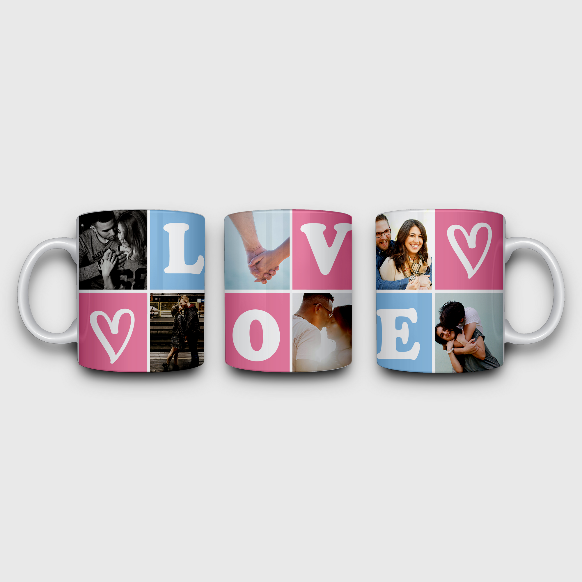 Taza love con fotos