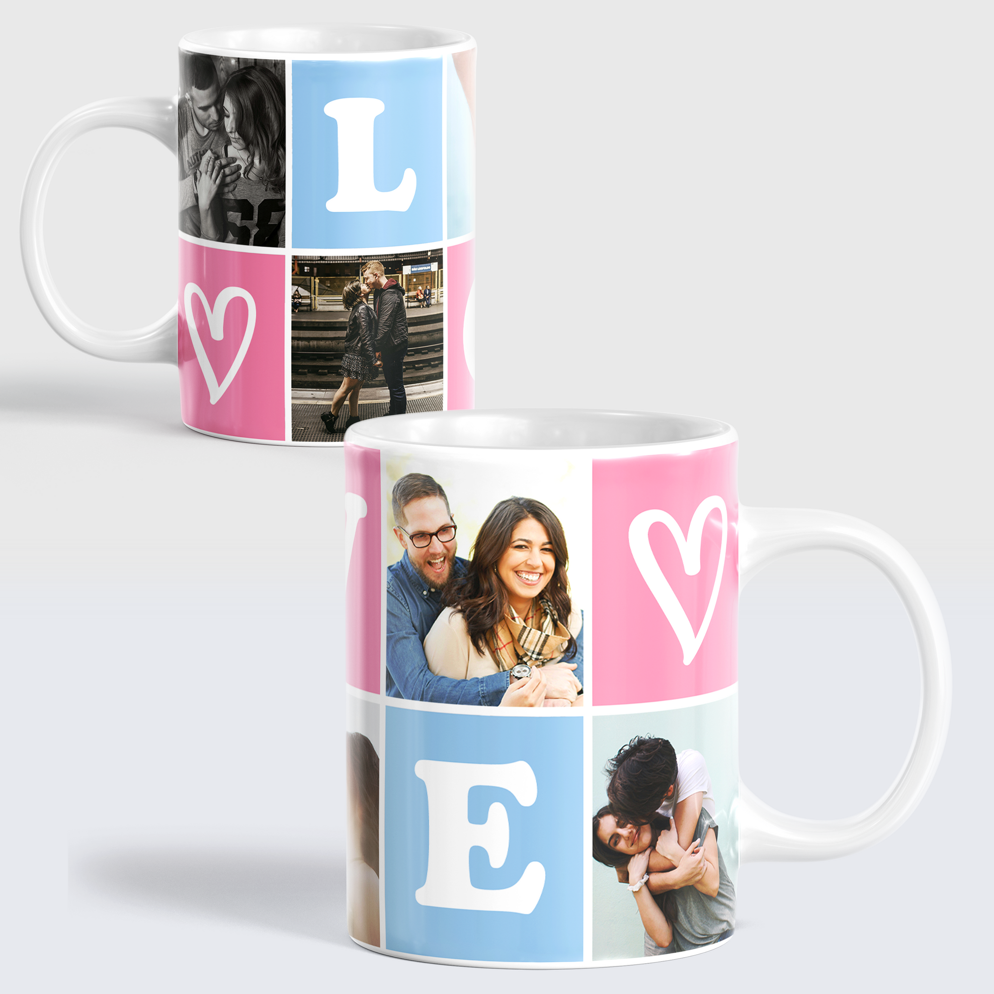Taza love con fotos