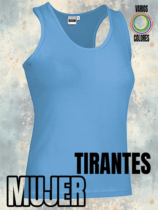 Camiseta tirantes mujer