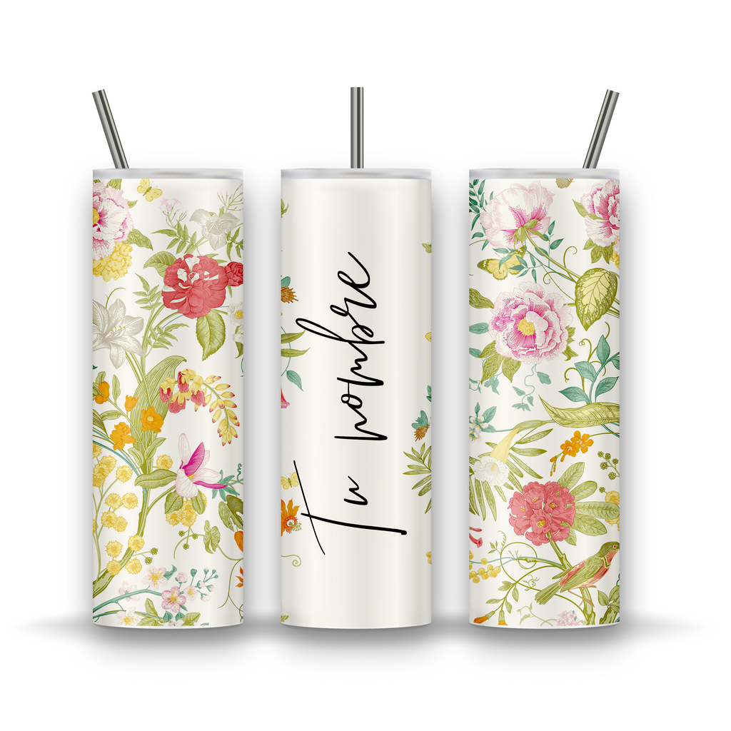 Tumbler vintage + nombre