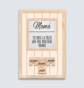 Placa puzzle mamá