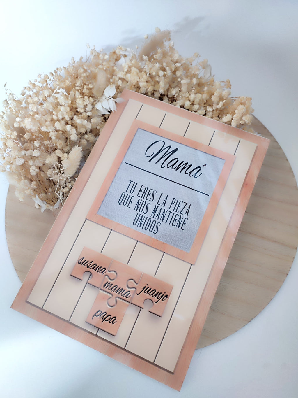 Placa puzzle mamá