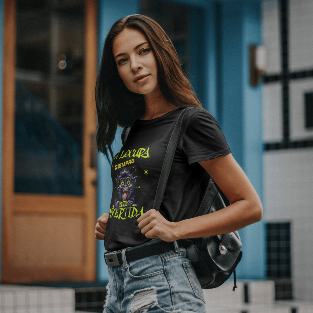 Camiseta locura mujer