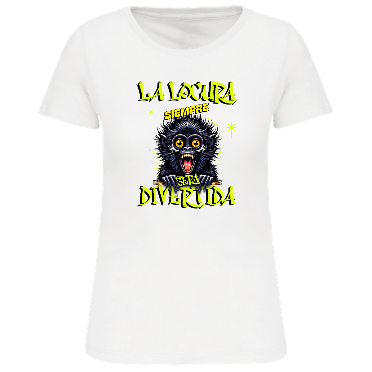 Camiseta locura mujer