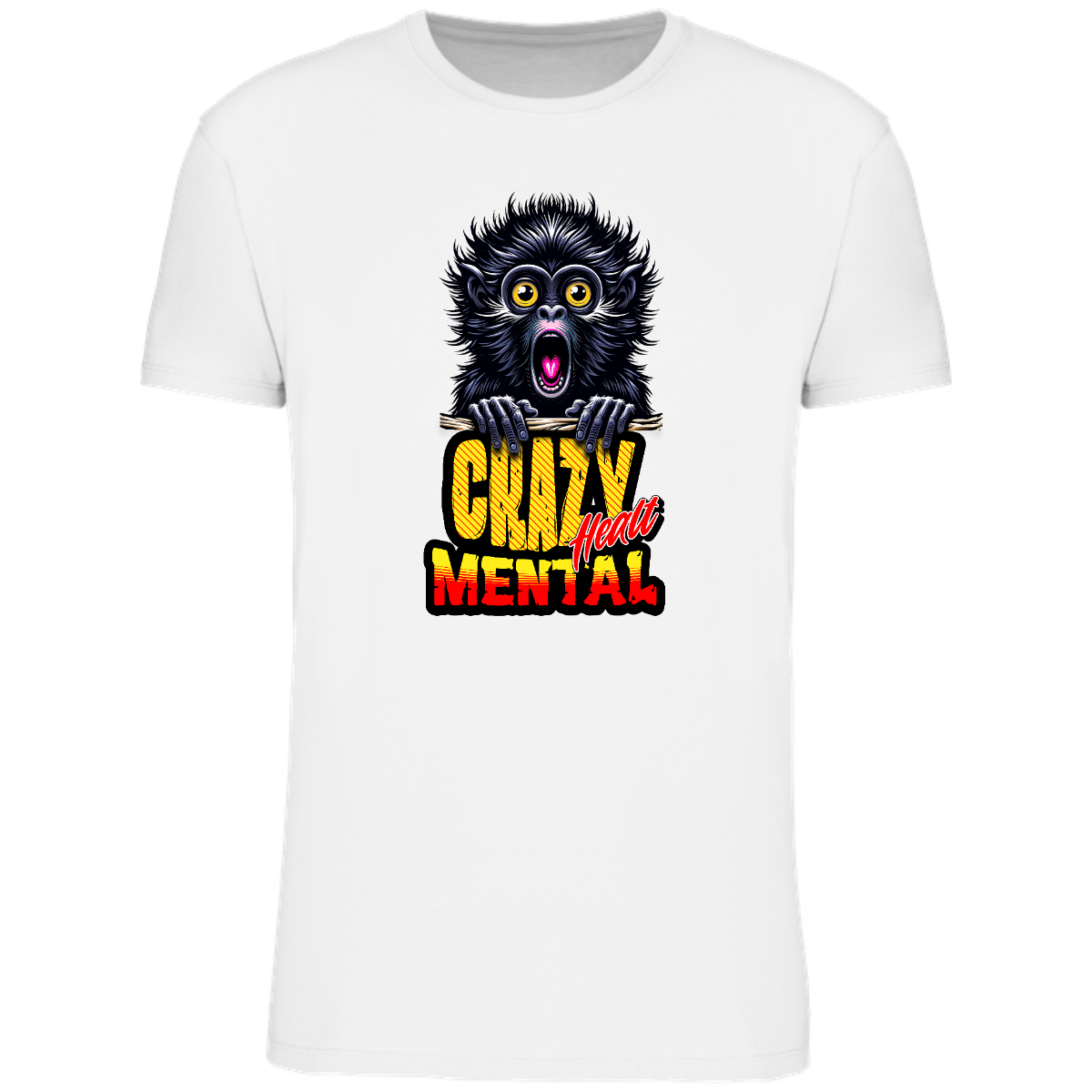 Camiseta mental crazy hombre - unisex