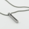Colgante lingote fino plateado código reproductor