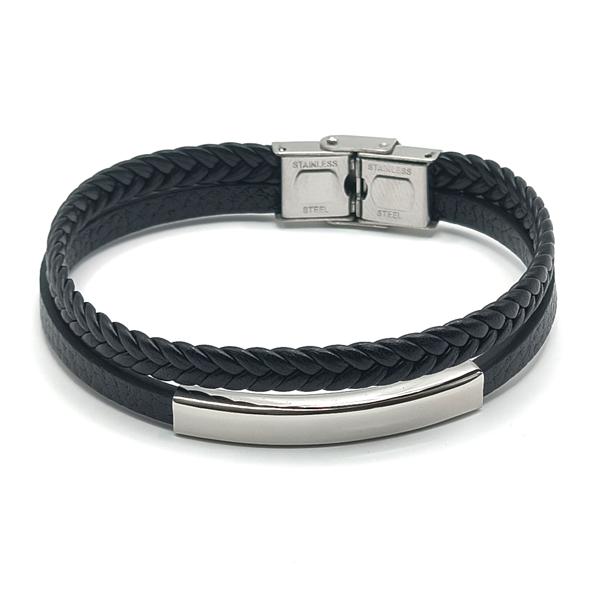 Pulsera cuero pu doble reproductor