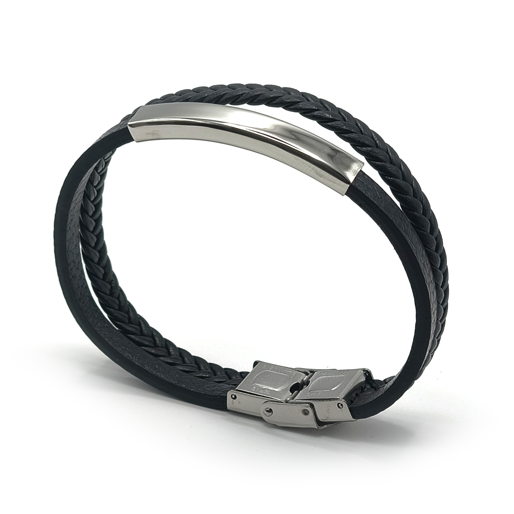 Pulsera cuero pu doble reproductor