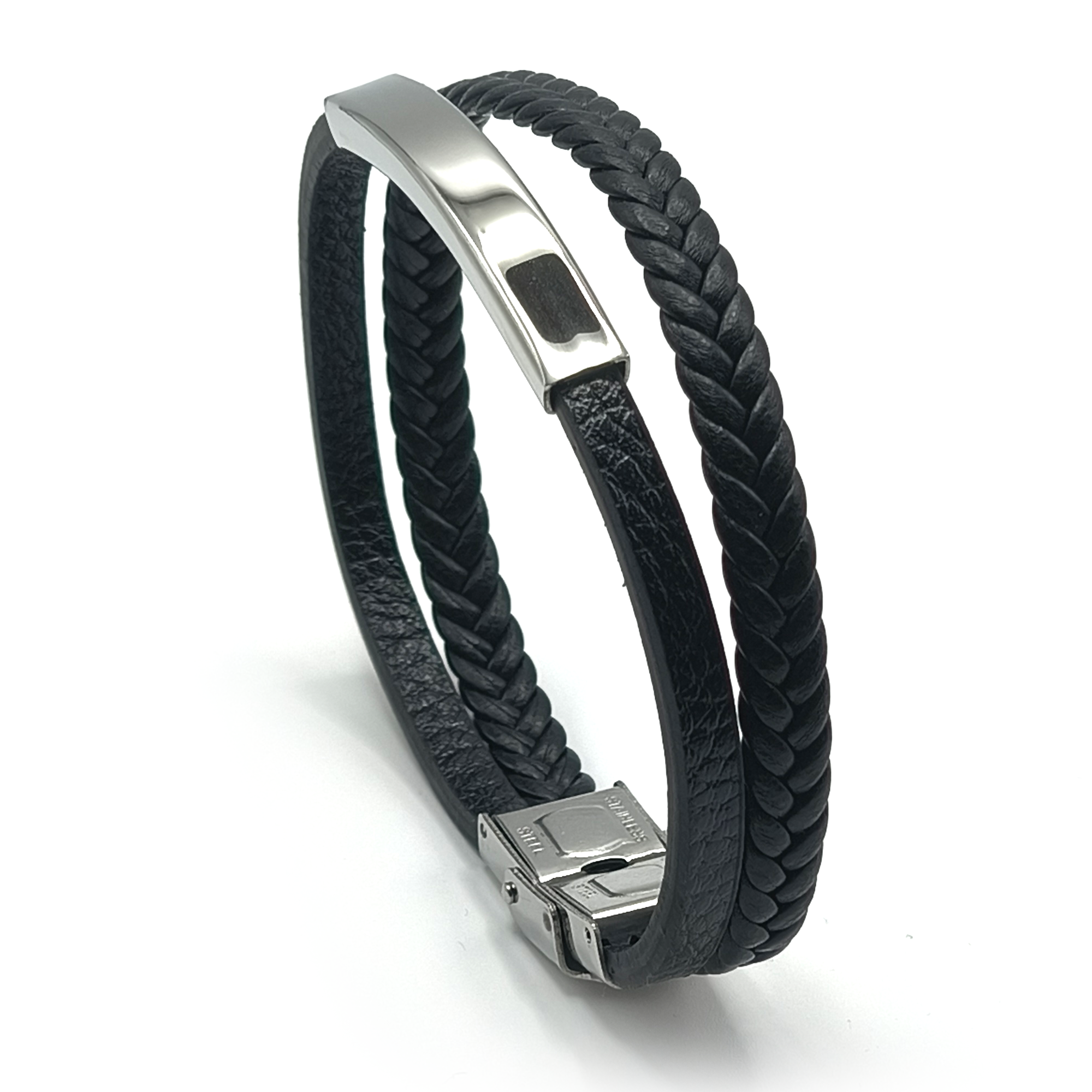 Pulsera cuero pu doble reproductor