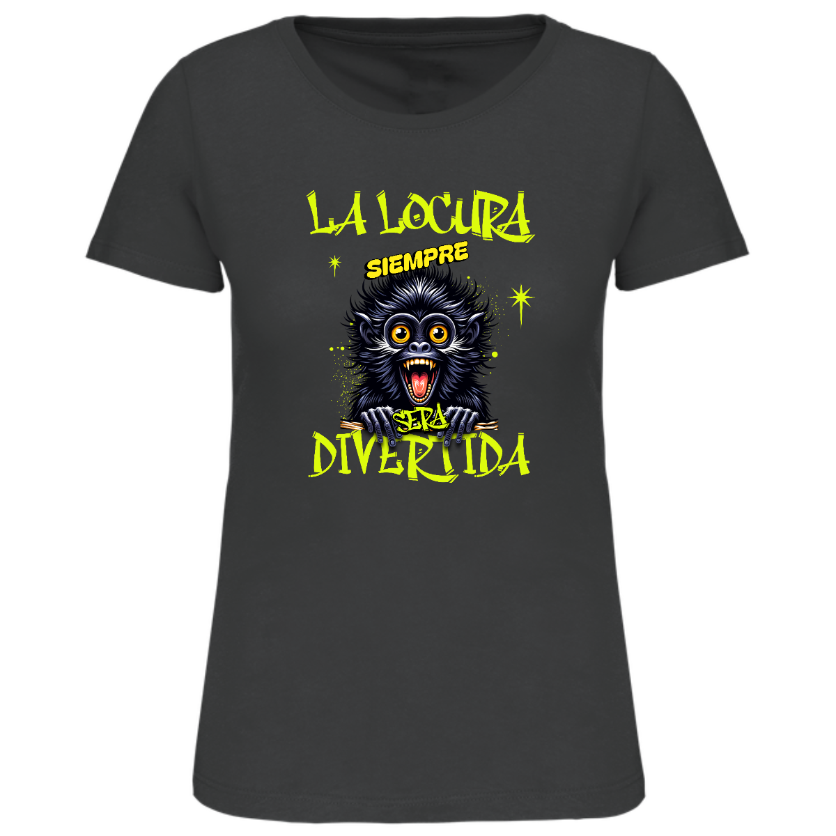 Camiseta locura mujer