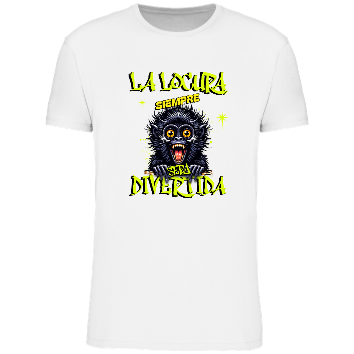 Camiseta locura hombre - unisex