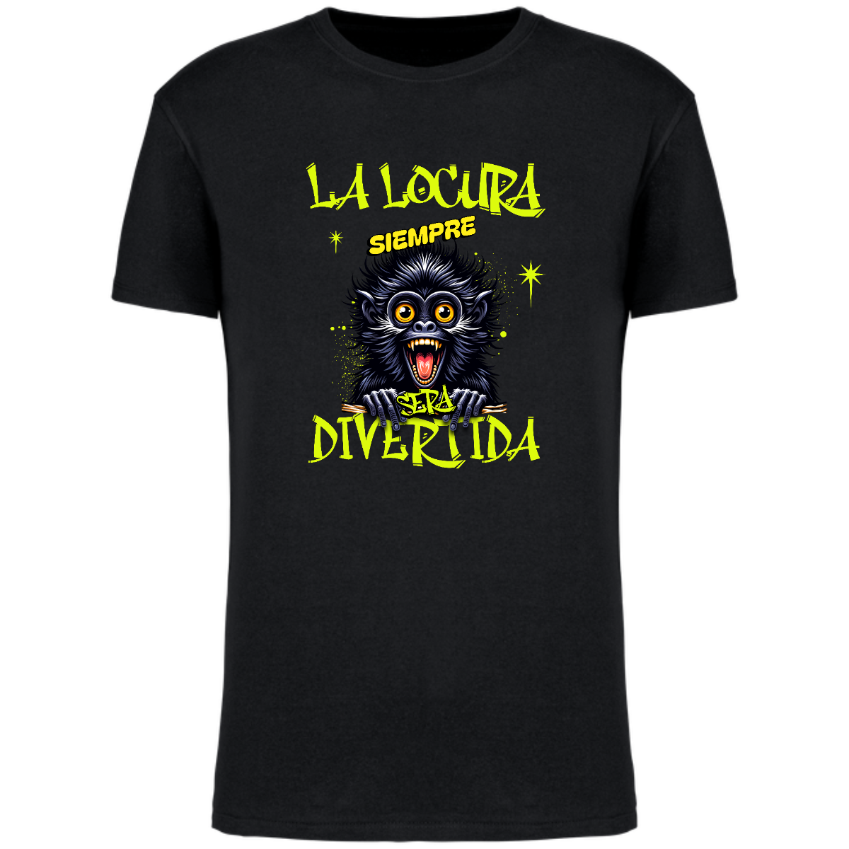 Camiseta locura hombre - unisex