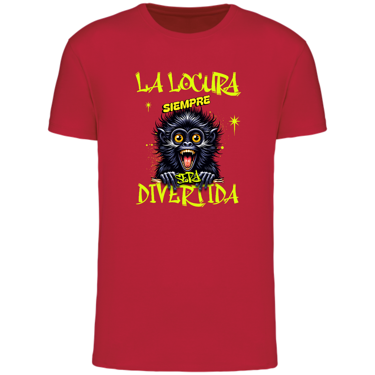 Camiseta locura hombre - unisex