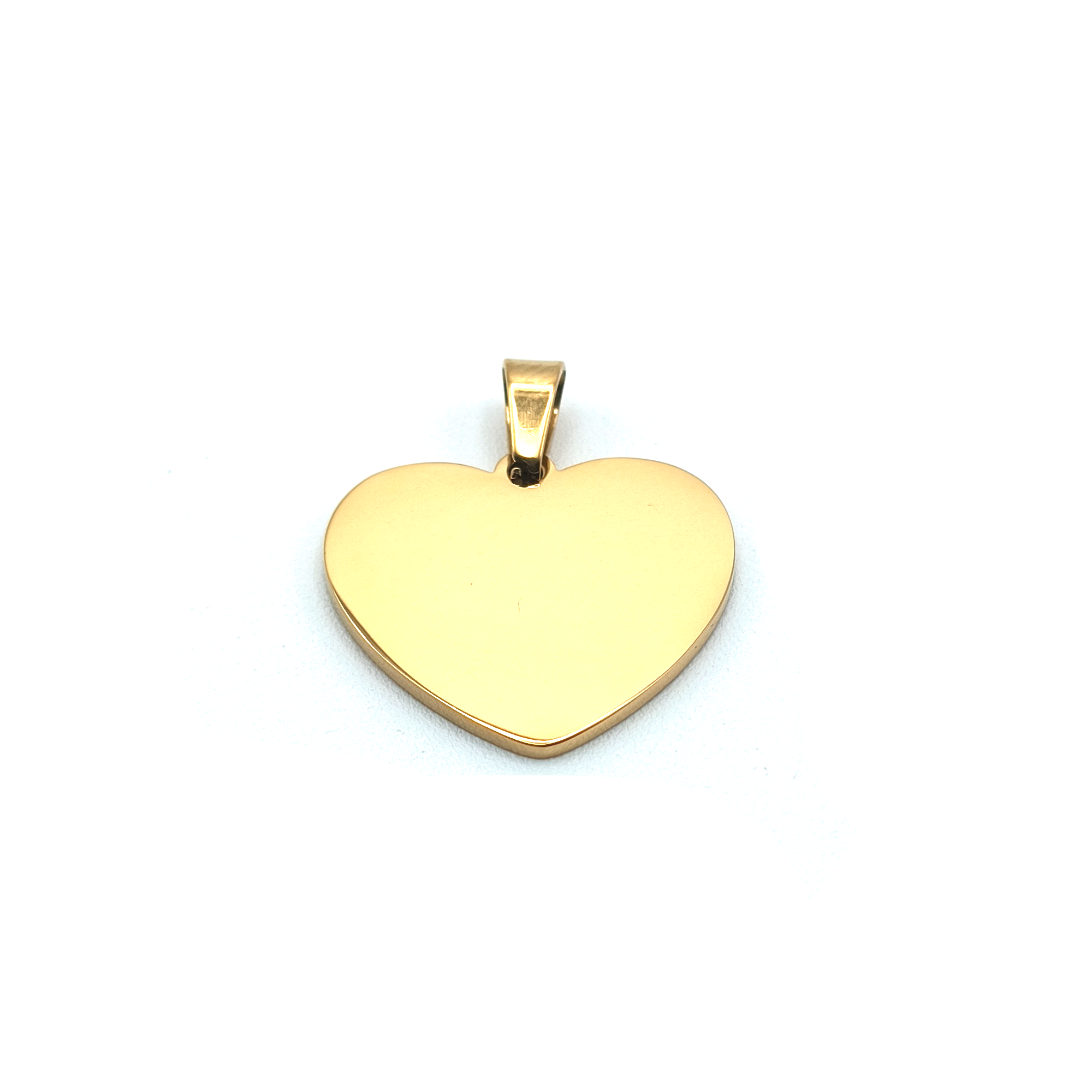 Colgante corazón dorado con imagen