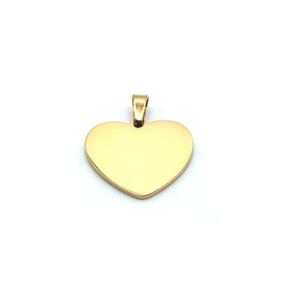 Colgante corazón dorado con imagen