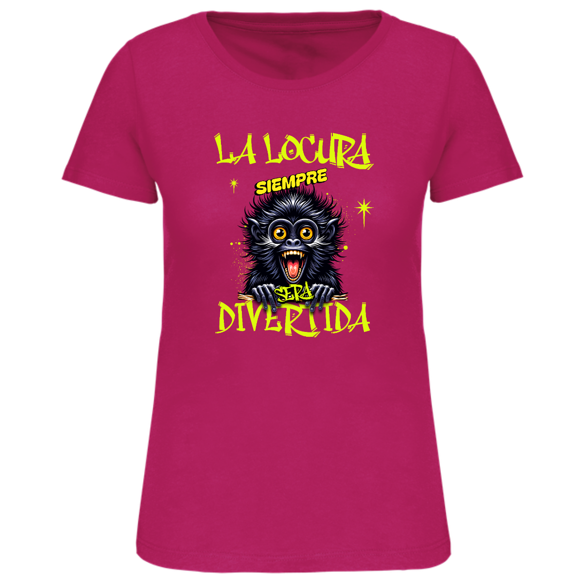 Camiseta locura mujer