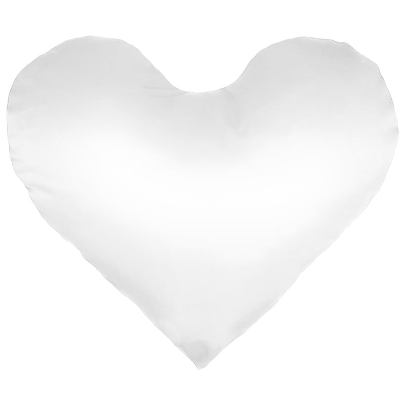 Cojín forma corazón personalizado raso