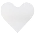 Cojín corazón personalizado tejido felpa