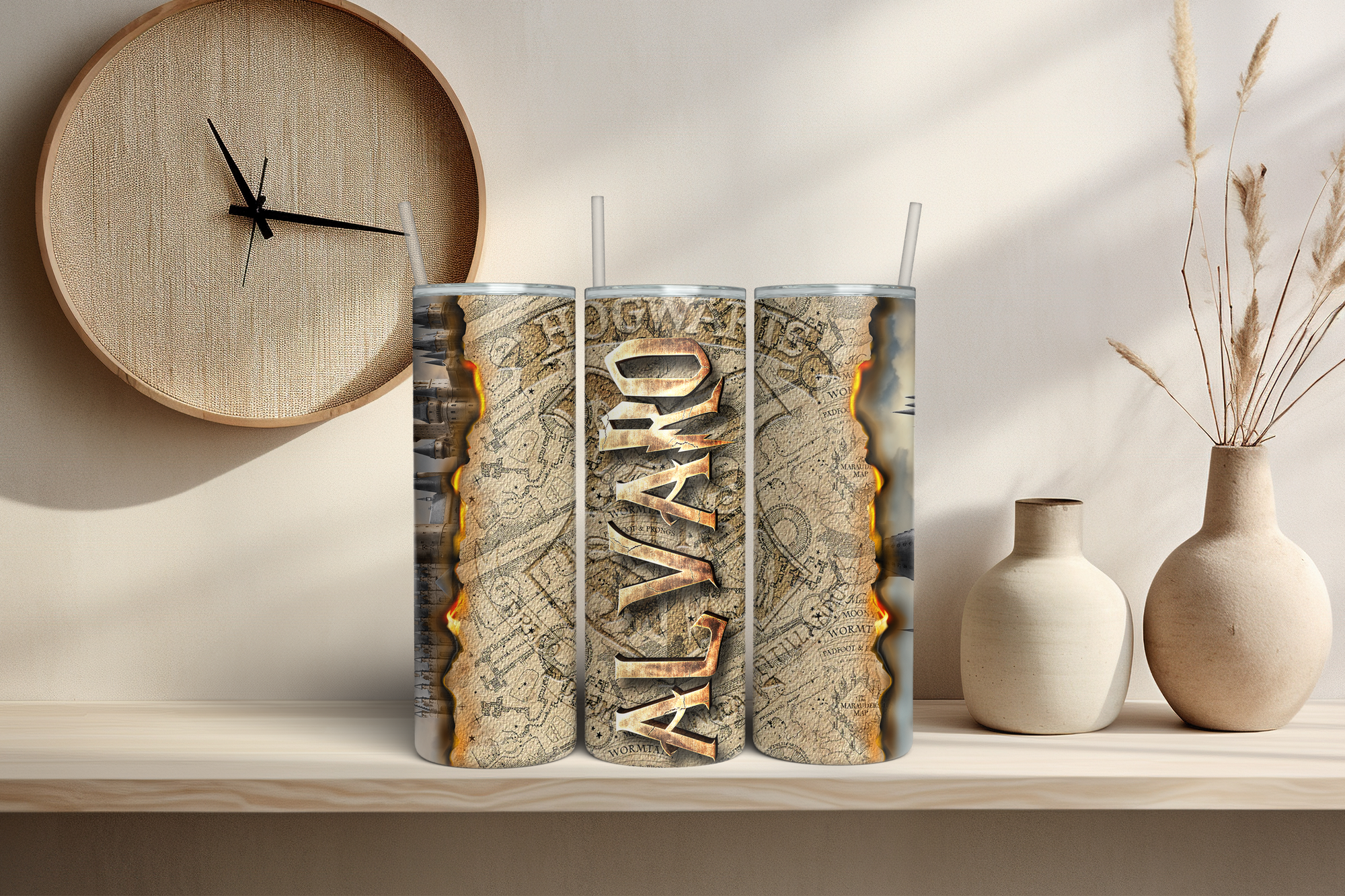 Vaso acero diseño Harry con nombre