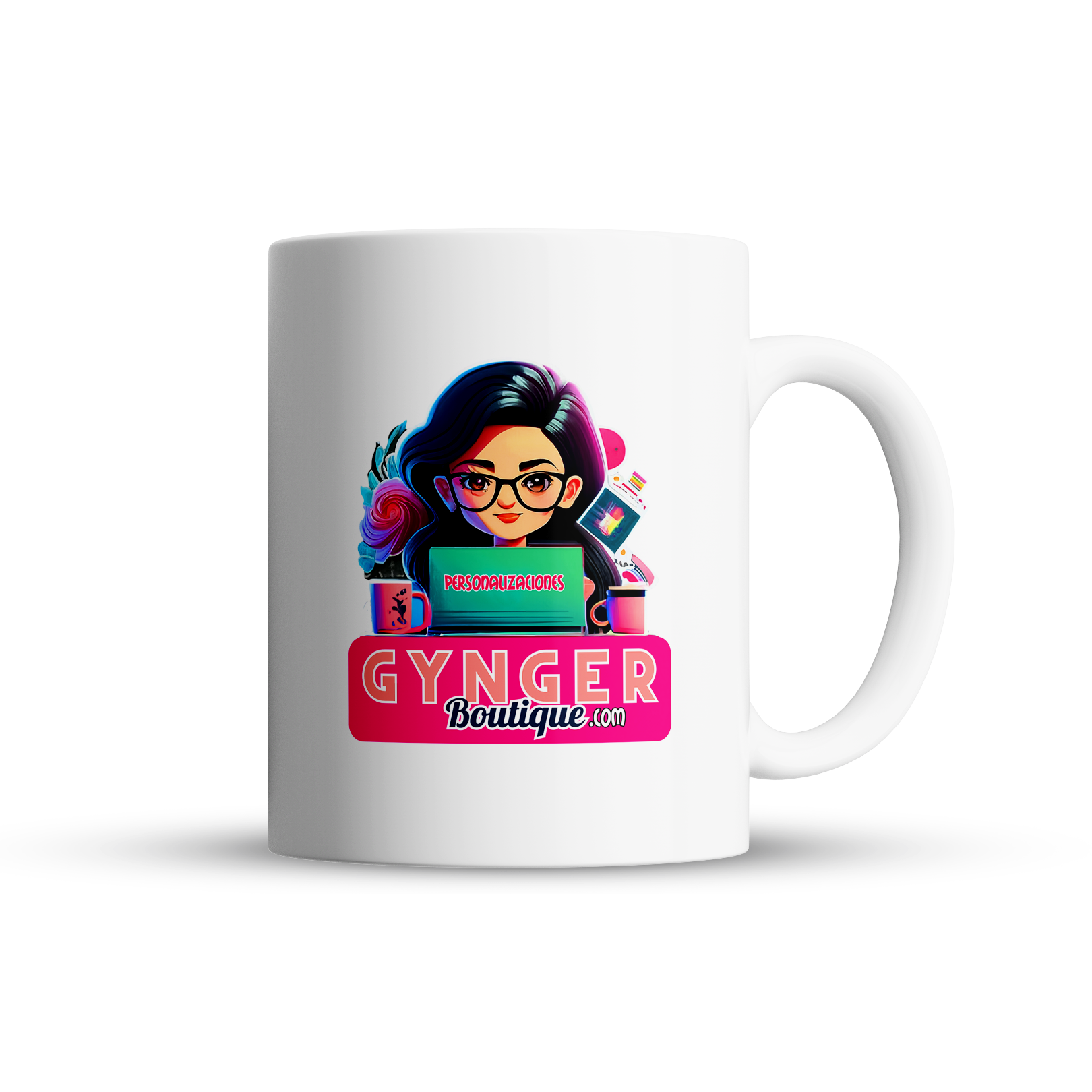 Conjunto cole taza cerámica