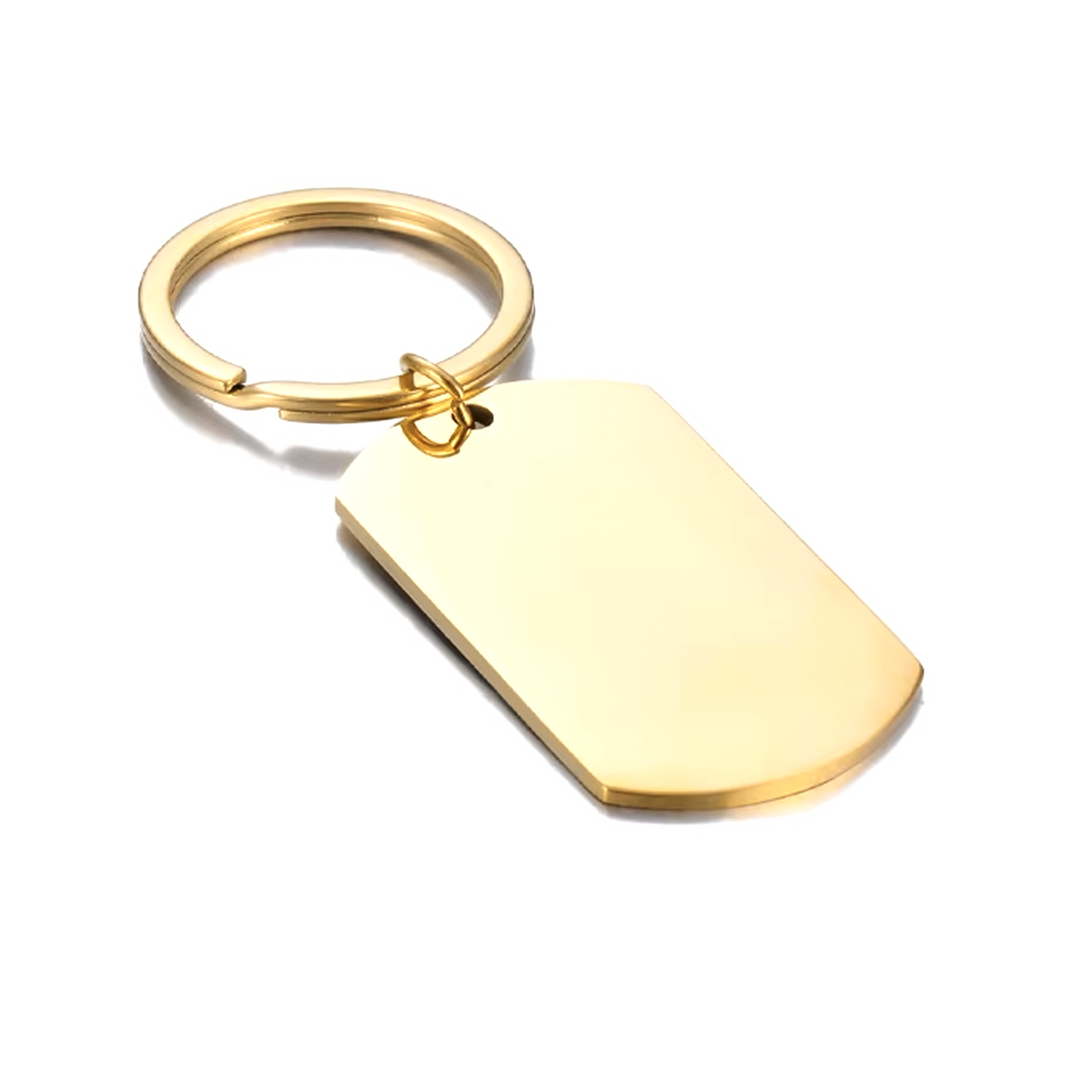 Llavero placa militar imagen dorado