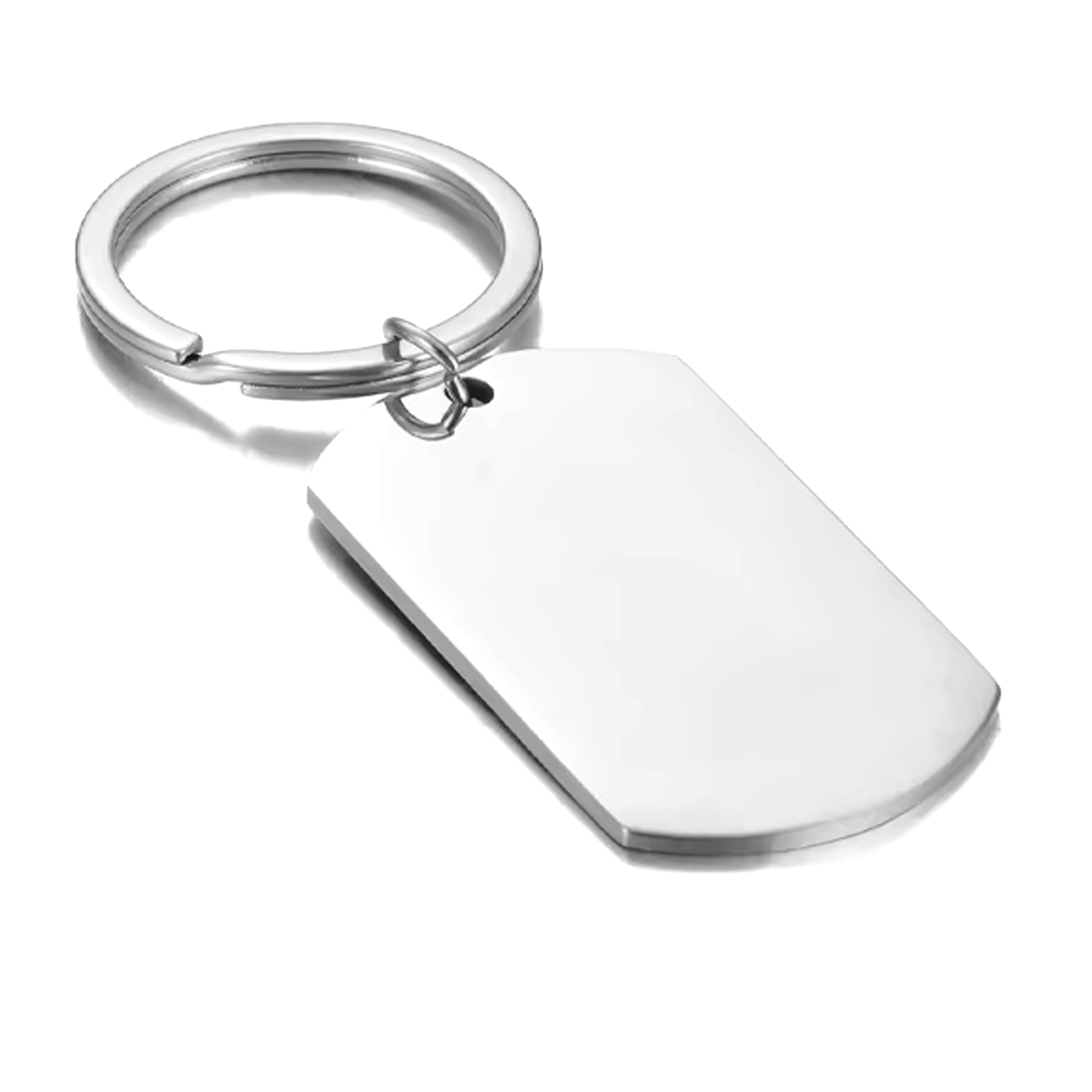 Llavero placa militar collage Plateado