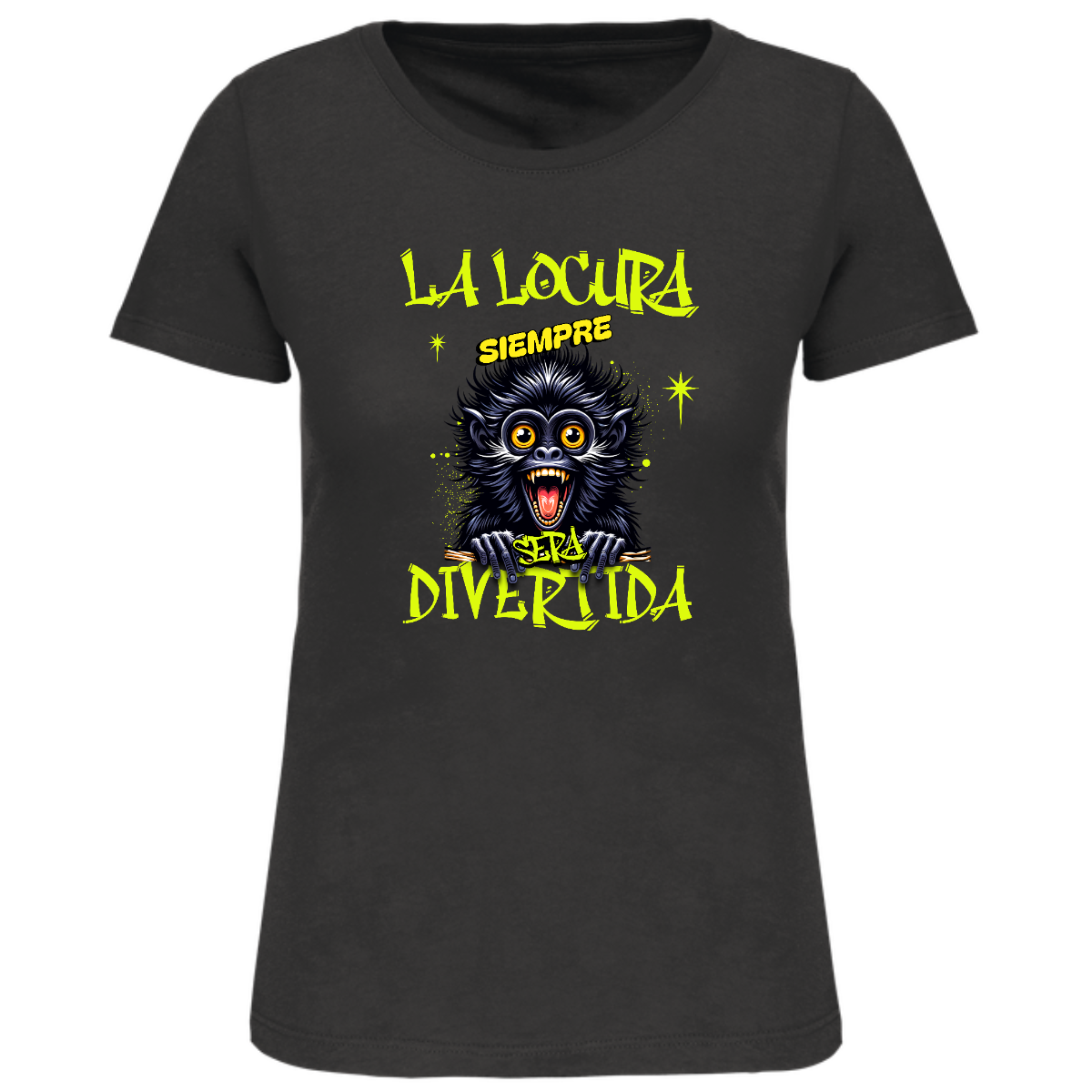 Camiseta locura mujer