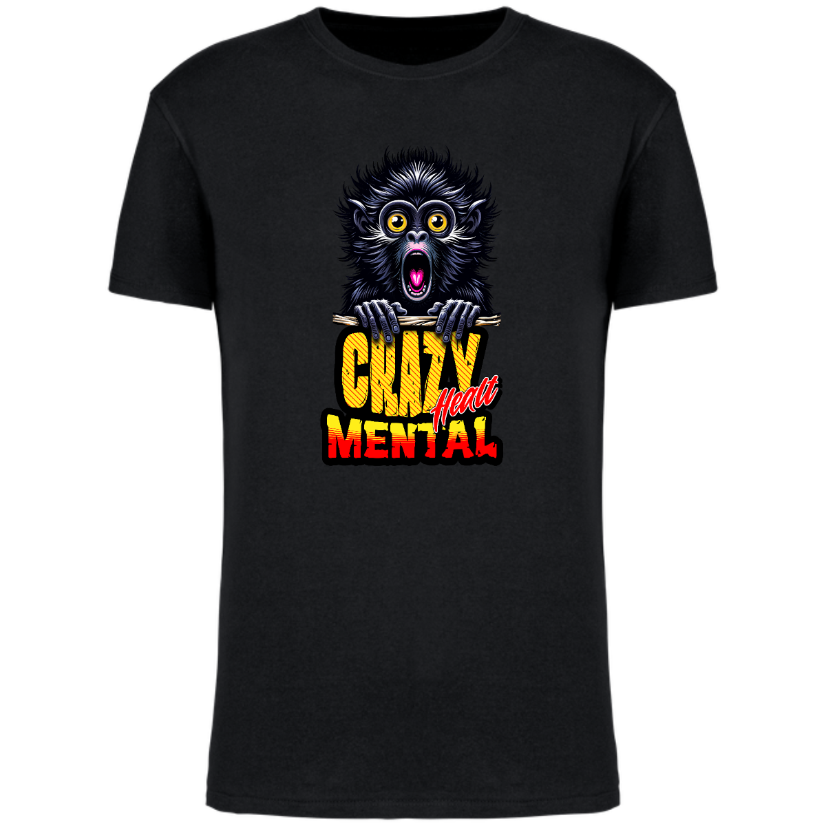 Camiseta mental crazy hombre - unisex
