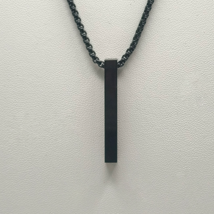 Colgante lingote fino negro código reproductor