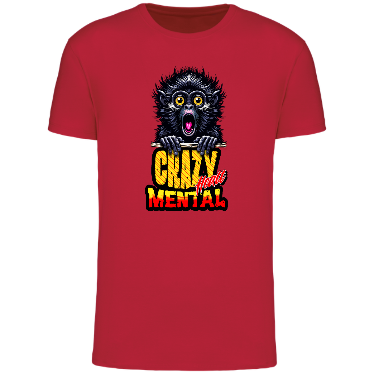 Camiseta mental crazy hombre - unisex
