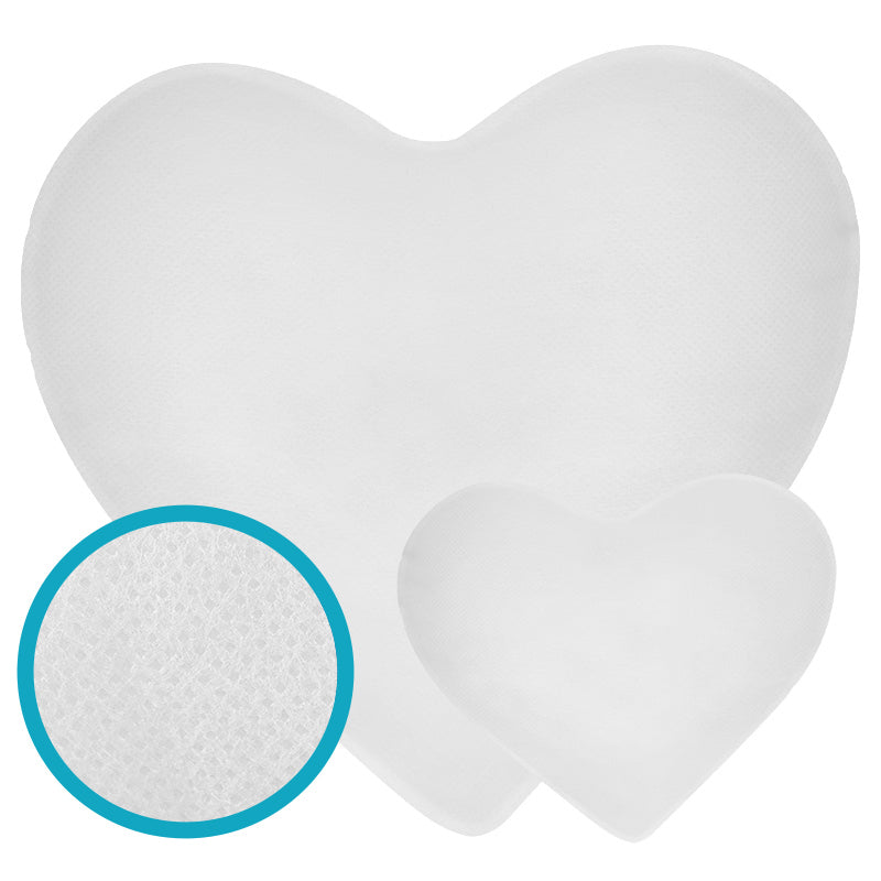 Cojín forma corazón personalizado raso