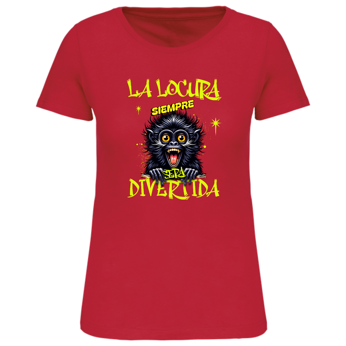 Camiseta locura mujer