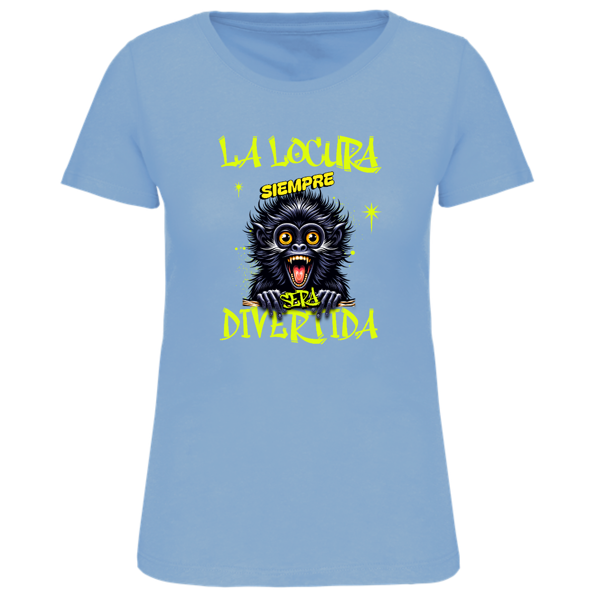 Camiseta locura mujer