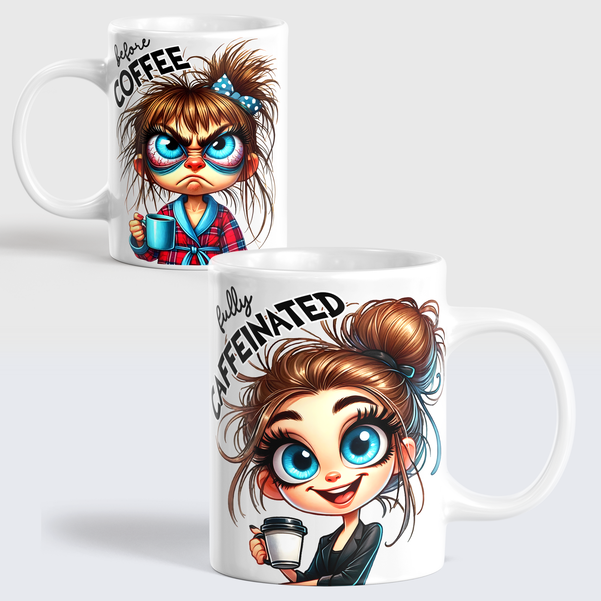 Taza antes y después café