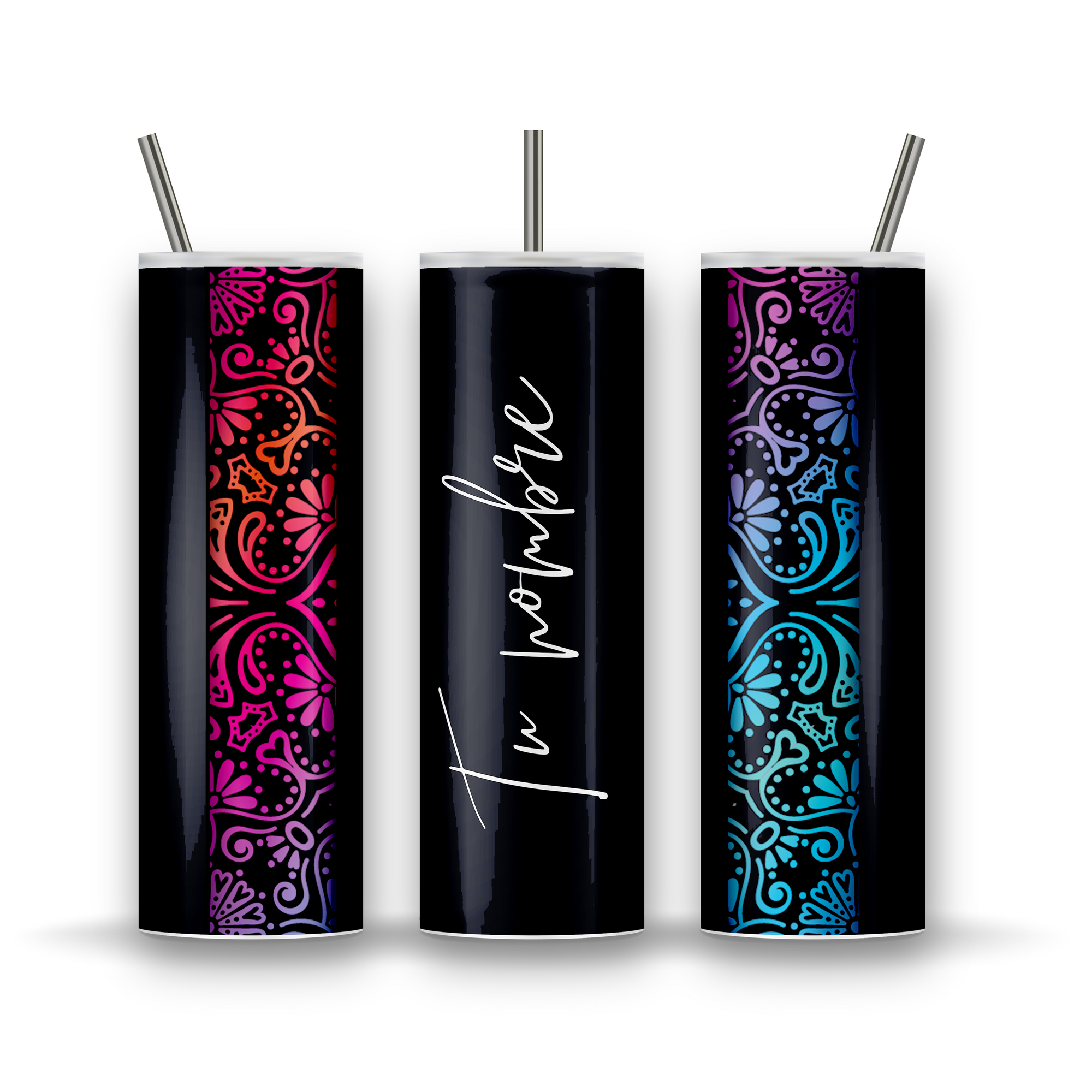 Tumbler mandala + nombre