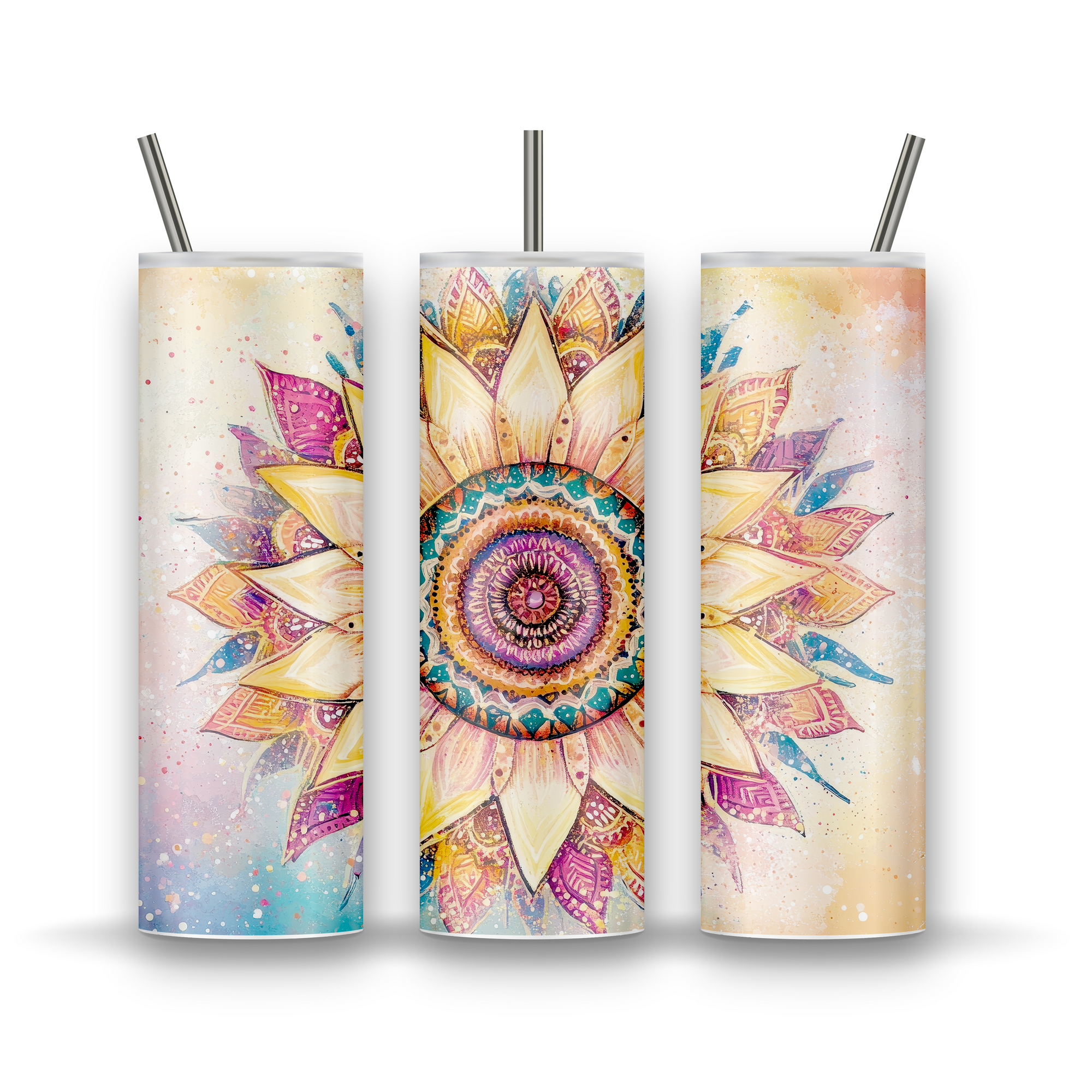 Tumbler flor mandala