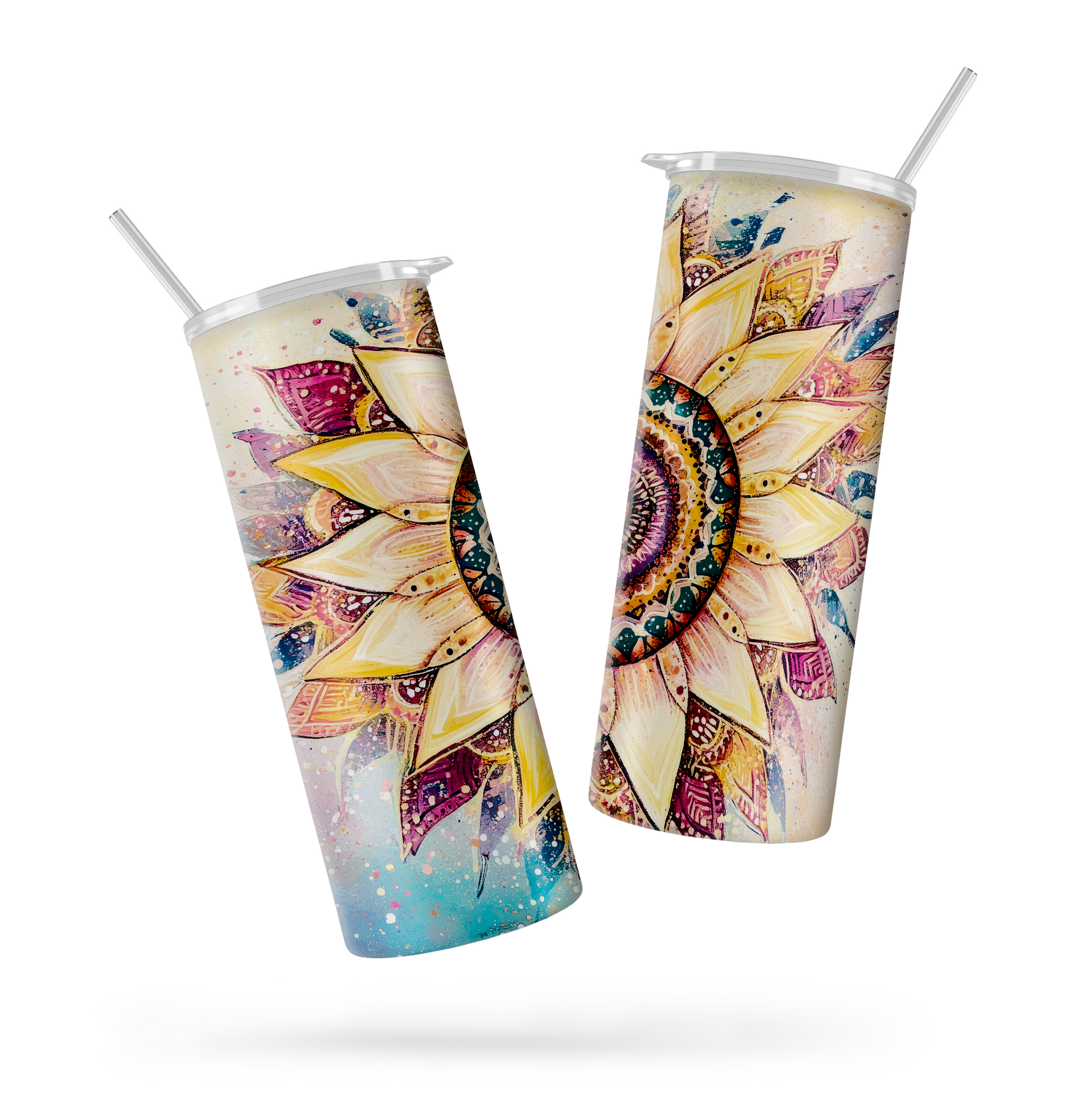 Tumbler flor mandala